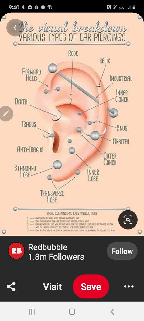 All Ear Piercings Chart, Ear Piercing Map, Different Ear Piercings Chart, Piercing Map, Piercing Diagram, Ear Piercing Diagram, Ear Diagram, All Ear Piercings, Ear Piercing Names