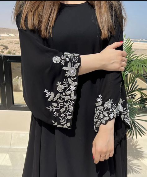 Abaya Pardha Designs Latest, Embroidery Abaya Design, Abaya Designs Latest Black, Modest Prom Gowns, Burkha Designs, Black Abaya Designs, Abaya Designs Latest, Designer Bridal Lehenga Choli, Lehenga Designs Simple