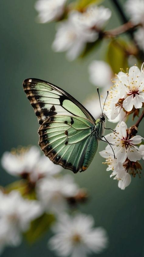 Green Butterfly Painting, Beautiful Butterfly Pictures, Beautiful Butterfly Photography, Flower And Butterfly, Butterfly Wallpaper Backgrounds, Beautiful Butterflies Art, Butterfly Photos, Live Animals, Butterfly Pictures