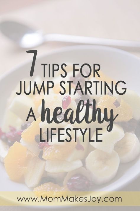 Diet and exercise can be such a struggle. These 7 tips for jump starting a healthy lifestyle will make it easier to get back on track! | Mom Makes Joy | healthy lifestlye | clean eating | working out | health and wellness Jump Start Diet, Healthy Lifestlye, Track Mom, Easy Juice Recipes, Get Back On Track, Low Blood Sugar, Diet And Exercise, Healthy Lifestyle Changes, Health Check