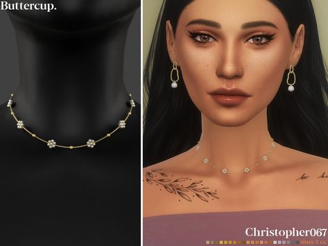 Sims4 Cc Jewelry, Sims 4 Cc Necklace, Sims Jewelry, Sims4 Outfits, Ts4 Accessories, Sims Accessories, Cc Accessories, Van Cleef Necklace, Mods Sims 4