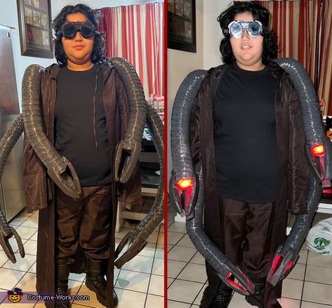 Doc Ock Costume Doc Ock Costume, Do It Yourself Costumes, Octopus Costume, Welding Goggles, Doc Ock, Black Snow Boots, Homemade Costume, Costume Works, Halloween Costume Contest