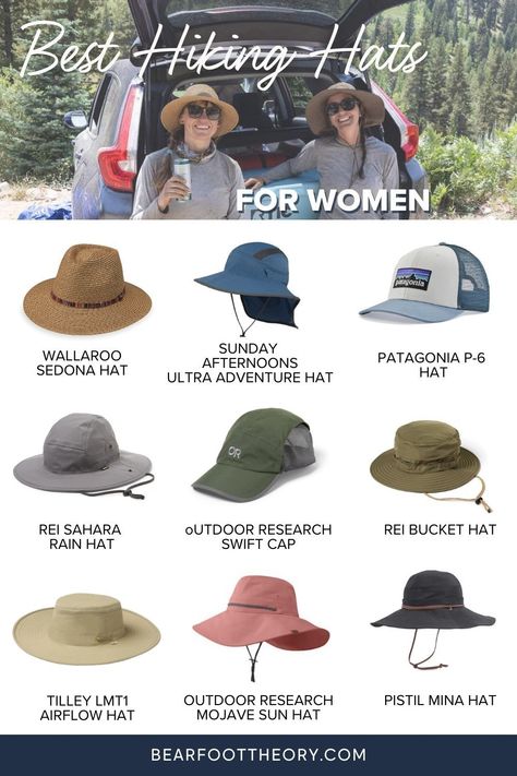 Cute Hiking Hat, Sun Protection Hats For Women, Sun Hat Outfit Casual, Hiking Hat Outfit, Hiking Looks For Women, Garden Hats For Women, Outdoor Hats For Women, Camping Hats For Women, Gardening Hats For Women