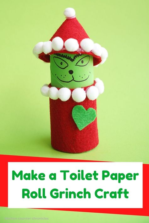 Creative Christmas Crafts, Grinch Crafts, Christmas Toilet Paper, Printable Christmas Games, Easy Holidays Crafts, Egg Carton Crafts, Christmas Crafts For Kids To Make, Fun Christmas Crafts, Toilet Paper Roll Crafts