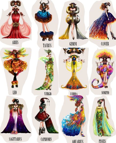 Mythical Creatures List, Zodiac Signs Art, Zodiac Signs Animals, Zodiac Signs Pictures, Star Signs Aquarius, Zodiac Sign Fashion, Zodiac Characters, Fashion Design Books, Zodiac Funny