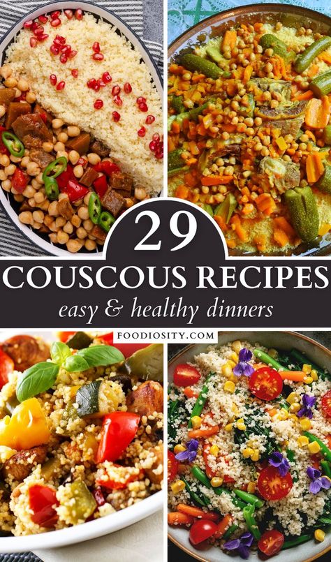 Healthy Recipes With Couscous, Recipes With Couscous Dinners, Cous Cous Dinner Ideas, Cous Cous Meal Ideas, Healthy Couscous Recipes Dinners, Couscous Bowls Healthy, Dinner With Couscous, Could Cous Recipes, What To Serve With Couscous