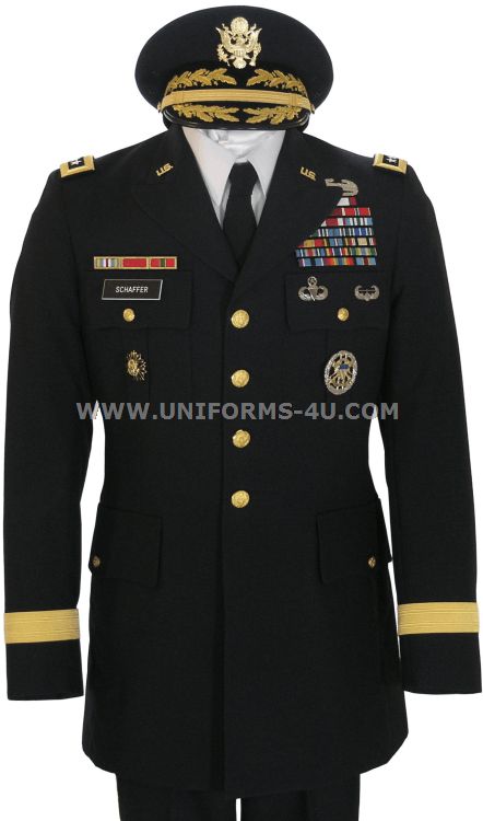 us army general male blue army service uniform - asu Military Uniform, Us Army, Gold, Blue, Black