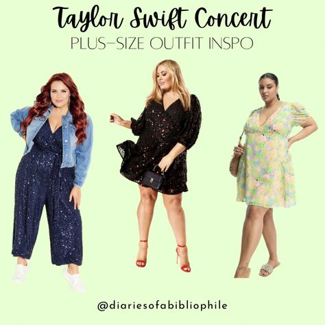 Plus-size outfit ideas for the Taylor Swift concert! Taylor Swift concert, concert outfits, plus-size concert outfits, concert outfit ideas, Lovers tour, Taylor Swift, plus-size sequin dress Follow my shop @Diariesofabibliophile on the @shop.LTK app to shop this post and get my exclusive app-only content! #liketkit #LTKcurves #LTKFestival #LTKstyletip @shop.ltk https://liketk.it/46ZIG Taylor Swift Outfits Concert Plus Size, Taylor Swift Concert Outfit Midsize, Taylor Swift Outfits Plus Size, Taylor Swift Eras Tour Outfits Ideas Plus Size, Taylor Swift Concert Outfit Ideas Plus Size, Eras Tour Outfit Ideas Plus Size, Plus Size Eras Tour Outfit Ideas, Plus Size Taylor Swift Concert Outfit, Plus Size Eras Tour Outfits