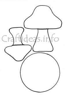 Mushroom Template, Handmade Felt Ornament, Fall Wood Crafts, Carved Stamps, Mushroom Crafts, Baby Quiet Book, Knitted Toys Free Patterns, Ornament Template, Hand Carved Stamps