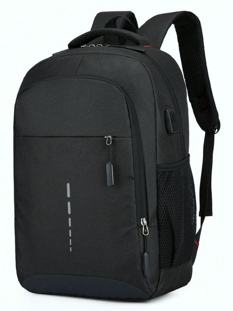 15.6 Inch Men Waterproof Notebook Backpack Ultra Lightweight Men's Stylish Backpack School Bag Laptop Bag Bookbag Rucksack Shoulder Bag Travel Bag Sport Bag College Bag School Supplies For School College Business Outdoor Hiking Travel Camping Sport Fabric Business Casual Minimalist Holiday Travel Backpack Men Gifts Outdoor Dad Gifts Father Gifts Men Gifts Present Valentines Gifts Black Friday Hot Sale Fathers Day Gifts Summer Back To School Bag For School Multi-Functional For Books For School Supplies Teenagers Freshmen High School University Dorm Practical Extra Large School Backpack Commute With USB Students Book Bag Large Capacity Black    Polyamide Colorblock,Letter Laptop Backpack   Men Bags, size features are:Bust: ,Length: ,Sleeve Length: Waterproof Notebook, Business Casual Minimalist, Mens Backpack Travel, Back To School Bags, Anti Theft Bag, Business Backpack, Adjustable Bag, College Bags, Back Bag