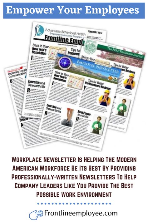 Workplace Employee Newsletter Ideas, Employee Newsletter Articles Is Helping The Modern American Employee Workforce Be Its Best By Providing Professionally-written Newsletters Template ideas  To Help Company Leaders Like You Provide The Best Possible Work Environment. #employeenewsletterideas #employeenewsletterdesign #employeenewslettertemplate #employeenewsletterideas articles Company Newsletter, Health Newsletter, Employee Retention, Workplace Wellness, Internal Communications, Communication Tools, Behavioral Health, Health Articles, Newsletter Design