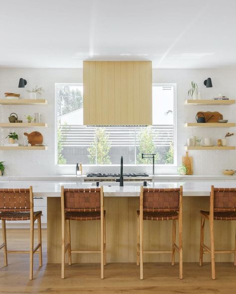 Open Kitchen Shelves Ideas - swankyden.com Open Kitchen Shelves Ideas, Open Shelves Ideas, Kitchen Shelves Ideas, Grey Wall Tiles, Rustic Wooden Shelves, Shelves Ideas, White Wall Tiles, Open Kitchen Shelves, Wooden Wall Shelves