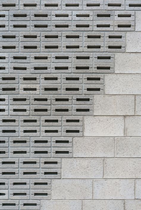 Gallery of The Masonry House / stpmj - 6 Pagar Modern, Breeze Block Wall, Concrete Block Walls, Cement Blocks, Breeze Blocks, Roof Shapes, Concrete Architecture, Brick Block, Brick Architecture