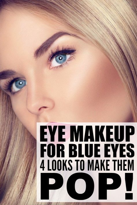 Eye Makeup For Blue Eyes, Makeup Tips For Blue Eyes, Brunette Blue Eyes, Hair Color For Fair Skin, Wedding Makeup For Brunettes, Fair Skin Makeup, Blonde With Blue Eyes, Blue Eyes Pop, Eyeshadow Colors