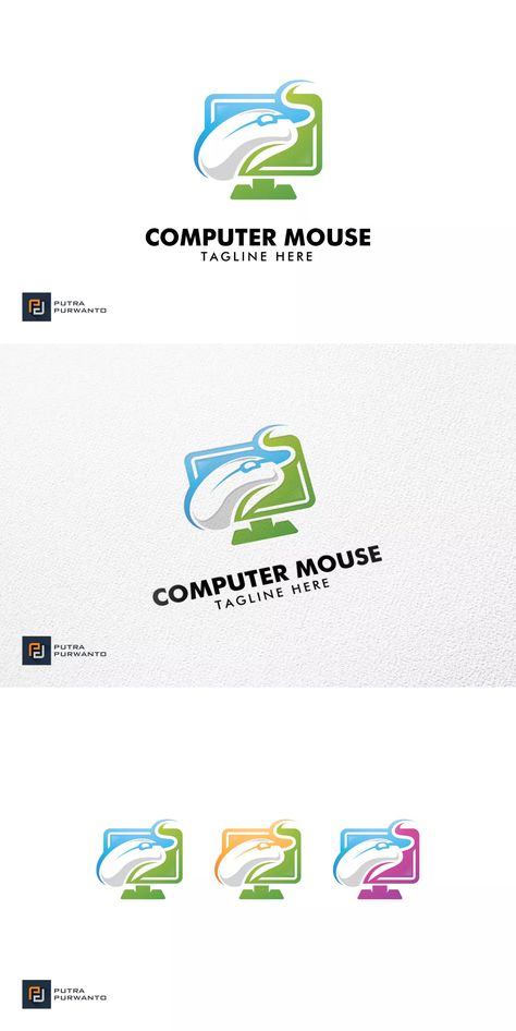 Computer Mouse - Logo Template AI, EPS. Download Computer Shop Logo, Computer Logo Design Ideas, Computer Logo, Idea Logo, Mouse Logo, Computer Shop, Logo Idea, Mouse Computer, Shop Logo Design