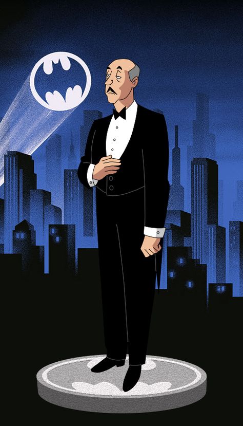 Alfred Batman, Batman And Robin Cartoon, Dc Animation, Batman Movie Posters, Batman Art Drawing, Alfred Pennyworth, Batman Cartoon, Batman 2, The New Batman