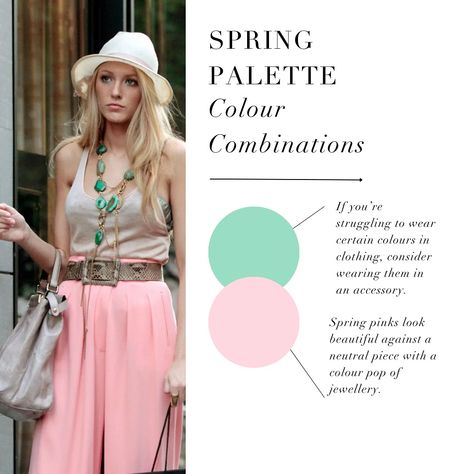 Spring Palette colour combination tips 🤍 Please make sure to read the advice and not just look at the colours, we have included to helpful tips for the lovely Springs out there! . #coloranalysis #colouranalysis #springpalette #coloranalyst #lightspring #truespring #brightspring Summer Colour Analysis, Warm Spring Palette, True Spring Color Palette, True Spring Colors, Light Spring Colors, Soft Summer Colors, Spring Light, Colour Analysis, Spring Palette