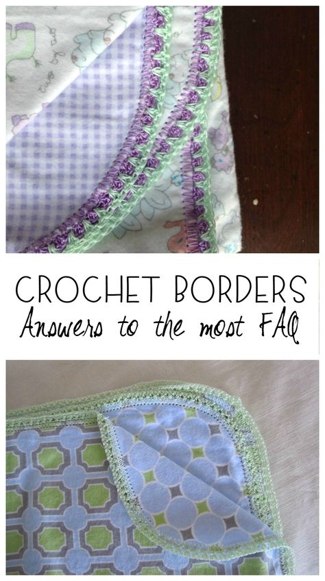 Crochet Baby Blanket Edging, Crochet Edging Patterns Free, Crochet Blanket Border, Crochet Blanket Edging, Crochet Border, Crochet Baby Boots, Crochet Patterns Free Beginner, Crochet Edging Patterns, What I Have Learned