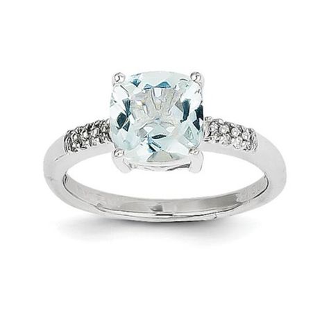 Cushion Cut Aquamarine Ring, Real Diamond Rings, Sterling Silver Jewelry Rings, Sparkling Rings, Aquamarine Jewelry, Aquamarine Stone, Peridot Ring, Aquamarine Rings, Moissanite Engagement Ring