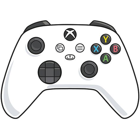 Xbox Controller Drawing, Controller Drawing, Game Controller Art, Xbox Logo, Super Mario Bros Party, Automotive Logo Design, Easy Drawing Tutorial, Video Game Systems, Video Games Xbox