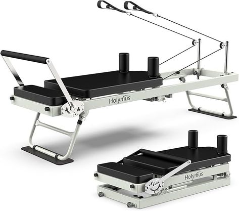 Amazon.com : Pro 75" Pilates Reformer Machine, Foldable Pilates Machine Equipment Up to 400LBS, Pilates Equipment for Home Workout : Sports & Outdoors Arm Workout Challenge, Reformer Machine, Pilates Machines, Pilates Machine, Home Gym Workout, Pilates Equipment, Workout Pilates, Reformer Pilates, Exercise Machine