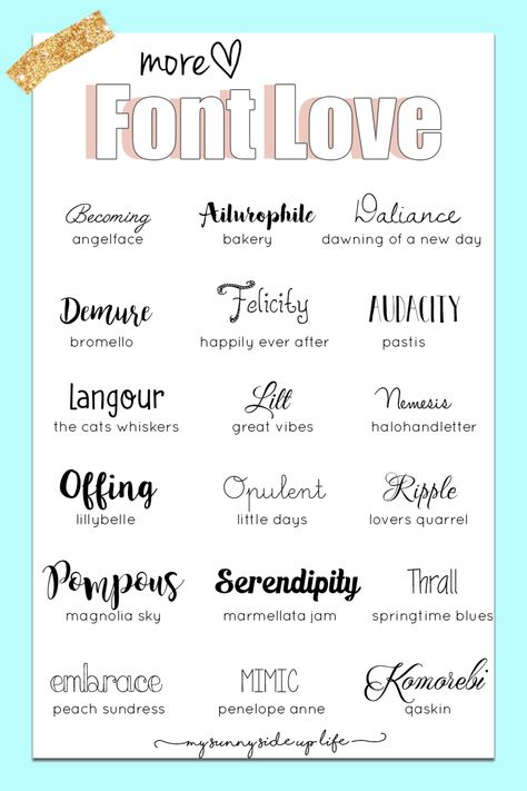 Font Am, Beautiful Handwriting Fonts, Free Cursive Fonts, Top Free Fonts, Typography Magazine, Font Love, Font Packs, Hand Lettering Fonts, Aesthetic Fonts