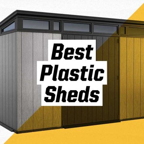 Small Yard Shed Ideas, Outdoor Storage Shed Ideas Backyards, Plastic Shed Storage Ideas, Outdoor Storage Ideas Diy, Plastic Shed Makeover, Diy Outdoor Storage Shed, Keter Plastic Sheds, Diy Storage Building, Yard Tool Storage Ideas