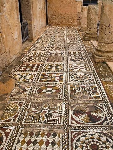 “Villa Silene is a private villa located near Leptis Magna, in Libya. Belonging to a wealthy Libyan family it is richly decorated with amazing mosaic.” #ATELIER #Libyan_Art Roman Tiles, Leptis Magna, Mosaic Floors, Tripoli Libya, Roman Villa, Pompeii And Herculaneum, Roman Ruins, Roman Republic, Roman Mosaic