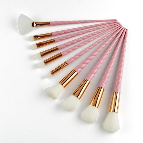 UnicHorn Makeup Brushes – Sugar & Cotton Buy Makeup Online, Foundation Blending Brush, Unicorn Makeup Brushes, Unicorn Makeup, Makeup Brush Kit, Flawless Makeup Application, Makeup Brush Set Professional, Clear Skin Tips, Makeup Store