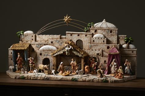 The 5 Inch Fontanini Collection features a wide variety of figures, stables, and village and set pieces with new introductions to the Fontanini line every year! Roman is proud to be the exclusive distributor for Fontanini Heirloom Nativities since 1973, bringing the much sought-after collection to its devoted fans here in the United States. Fontanini Nativity Display Ideas, Christmas Nativity Scene Diy, Christmas Nativity Images, Nativity House, Christmas Nativity Scene Display, Christmas Crib Ideas, Egyptian Crafts, Nativity Scene Diy, Nativity Scene Display