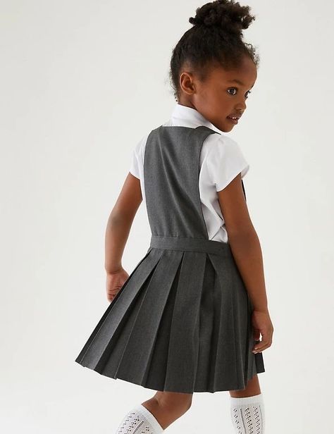 School Pinafore, Bib Design, School Uniform Dress, School Uniform Kids, School Skirt, School Dresses, Kids Swimwear, Holiday Outfits, Fashion Advice