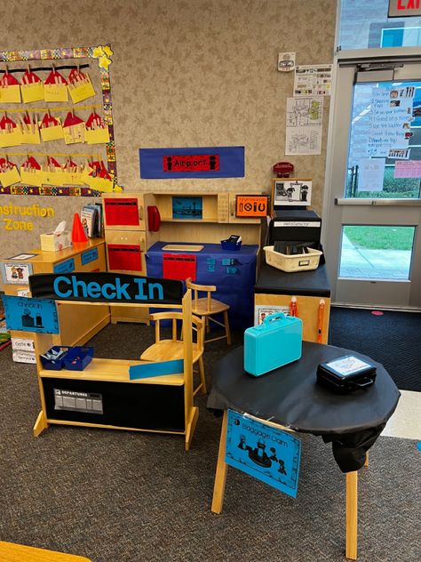 Students can role play at an airport with boarding tickets and passports. Airport Role Play, Airport Dramatic Play, Airport Check In, Role Play Areas, Prek Classroom, Dramatic Play Centers, Play Centre, Dramatic Play, Play Area