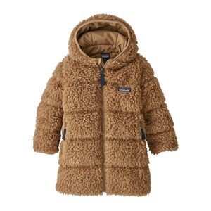 Baby Recycled Hi-Loft Parka, Bearfoot Tan (BRTA) Patagonia Baby, Baby Patagonia, Ruby Jane, Patagonia Kids, Teddy Jacket, Patagonia Jacket, Outdoor Clothing, Kids Style, Kids Coats