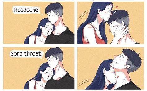 Romantic Comic Illustration, Funny Couple Photos, Couple Comics, Type Of Girlfriend, Romantic Comics, Funny Baby Gif, Couple Sketch, Cute Couple Comics, Couples Comics