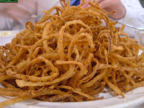 Onion Strings Recipe, Onion Strings, Crispy Onions, Onion Recipes, Fried Onions, Side Recipes, Onion Rings, Fried Food, Pioneer Woman