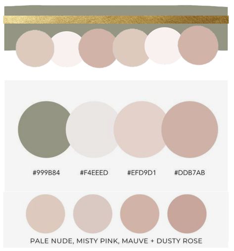 Blush Olive Wedding, Dusty Rose And Sage Green Wedding Reception, Pink White Green Color Palette, Sage Green Blush Pink Ivory Wedding, Beige Sage And Blush Wedding, Blush Pink And Sage Green Boho Wedding, Blush Pink Pallet, Moss And Blush Wedding Colors, Sage Green Champagne Blush Wedding