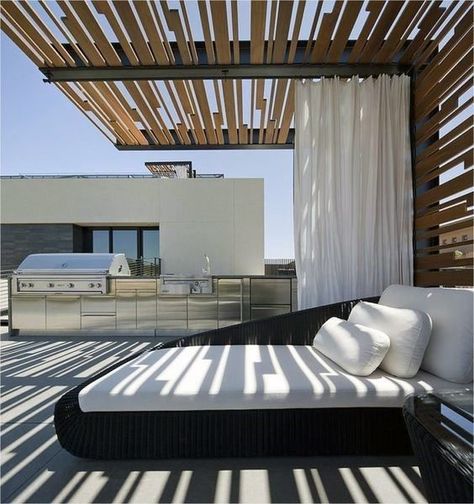 Contemporary Pergola, Modern Pergola Designs, Moderne Have, Terrasse Design, Cheap Pergola, Patio Pergola, Pergola Ideas, Modern Pergola, Pergola Design