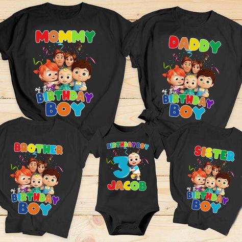 Birthday Cocomelon, Cocomelon Family, Cocomelon Cake, 3rd Birthday Boys, 2nd Birthday Party For Boys, Birthday Sweater, Birthday Tanks, Cocomelon Birthday, Boys First Birthday Party Ideas