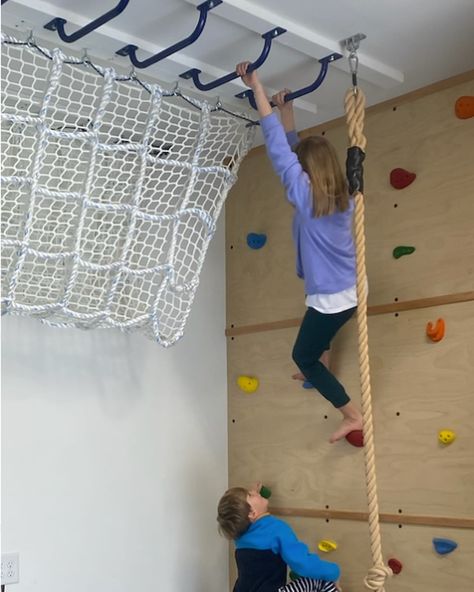 NEW IN THE SHOP! Cargo Net Tunnels! Cargo net tunnels are a favorite playroom addition! They hang from the ceiling and offer a cozy perch to hang out in or climb through. Cargo net tunnels are fun to climb inside and outside. We love hanging them near monkey bars or climbing walls offering kids an inviting obstacle to conquer, or a special hang out spot that’s all their own! Link in stories to shop! Playroom Addition, Hang Out Spot, Kids Rock Climbing, Climbing Walls, Basement House, Cargo Net, Monkey Bars, Playroom Ideas, Climbing Wall