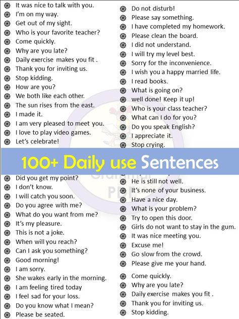 Professional English Conversation, Common English Sentences For Daily Use, Daily Conversation English For Kids, English Learning Spoken Daily Use, Daily Conversation English, Daily Use Sentences In English, Spoken English Conversation, Basic English Conversation, Daily English Conversation