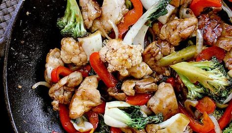 Low Carb Crock Pot, Dinner Low Carb, Stir Fry Chicken, Low Carb Crock Pot Recipes, Chicken Skewer Recipe, Brain Energy, Flexitarian Diet, Fry Chicken, Stir Fry Recipes Chicken