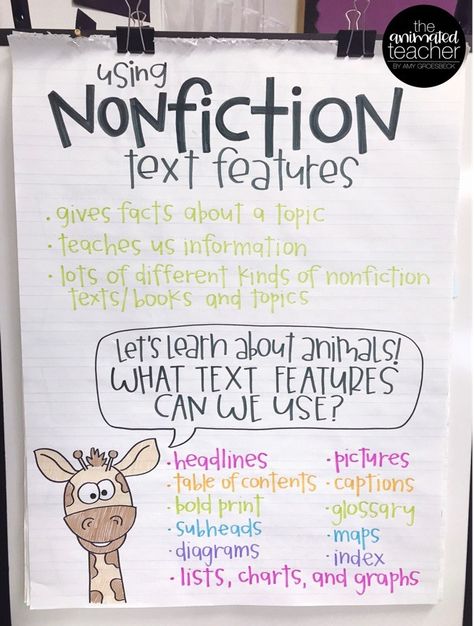 Fiction Text Features, Reading Interventionist, Ela Anchor Charts, Personal Philosophy, Teacher Tricks, Nonfiction Activities, Interactive Charts, Classroom Anchor Charts, Fiction Text