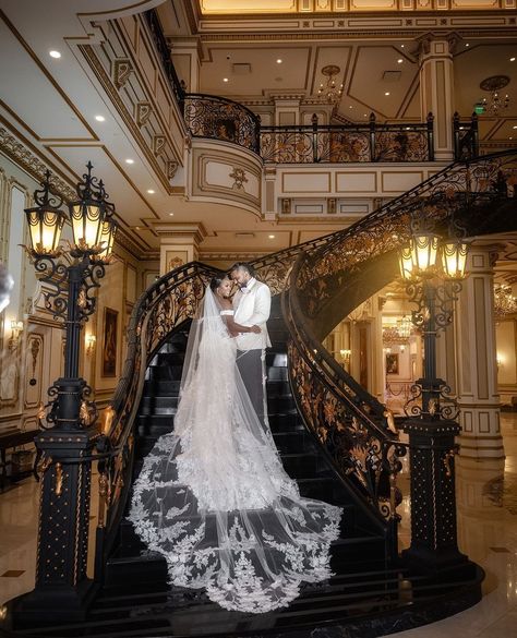 Connected by their Caribbean backgrounds, Arianne and Rob tied the knot in a romantic wedding at the Legacy Castle in New Jersey. Incorporating their culture through music and food was an important part of that dream. ⁠ ⁠ “We both come from Caribbean families,” Arianne shares. “We wanted to create a bridge where our families could have an experience in a venue like the Legacy Castle but still feel comfortable being themselves and enjoying themselves as if we were in any venue in the world.”⁠ ... Legacy Castle Nj Wedding, Castle Venue Wedding, Wedding In A Castle, Castle Wedding Photos, Hearst Castle Wedding, Wedding Venue Castle, Cottage Village, Tiny Castle, Castle Wedding Venue