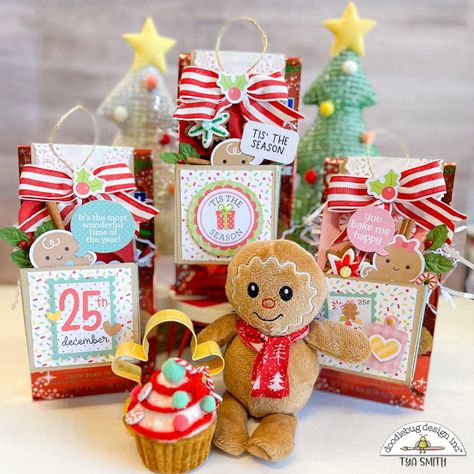 Simply Tya Gingerbread Crafts, Craft Area, Doodlebug Design, Christmas Box, Hello There, Cute Crafts, Treat Bags, A Rainbow, Brighten Your Day