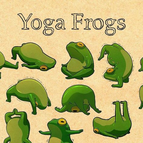 Running Frog Drawing, Frog Yoga Drawing, Twerking Frog Drawing, Frog Evolution, Yoga Frog, Yoga Drawing, Back Drawing, Frog Meme, Frog Illustration