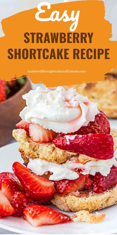 This easy strawberry shortcake recipe is a delightful way to enjoy fresh strawberries. Layer light and fluffy cakes with whipped cream and ripe strawberries to create a quick dessert the whole family will love. Perfect for gatherings or a weeknight treat, this sweet treat will surely delight your taste buds. Strawberry Desserts Recipes, Cakes With Whipped Cream, Easy Strawberry Shortcake Recipe, Strawberry Shortcake Recipe Easy, Summer Fruit Recipes, Strawberry Shortcake Recipe, Easy Strawberry Shortcake, Quick Dessert, Strawberry Shortcake Recipes