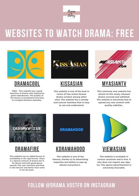 Websites To Watch Asian Dramas, Kdrama Watching Sites, Korean Drama Website, Sites To Watch K Dramas For Free, Free Korean Drama Website, Where To Watch Drama For Free, Apps To Watch Drama For Free, Sites To Watch Free Kdrama, Free Korean Movies Website