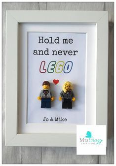 You Are My Superhero, Hip Wedding, Lego Frame, Lego Wedding, Scrabble Frame, Get Ready For Christmas, Lego Craft, Bf Gifts, Creative Gifts For Boyfriend