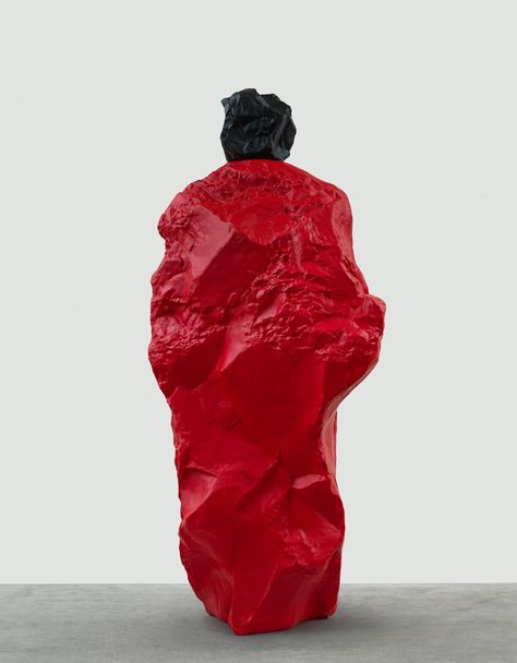 Ugo Rondinone: nuns + monks at Galerie Eva Presenhuber Big Sculpture, Black Art Wall, Geology Art, Dance Nation, Ugo Rondinone, Modern Art Museum, Red Sculpture, African Inspired Decor, Volcanic Stone