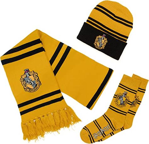 HUFFLEPUFF! Harry Potter Event, Harry Potter Memorabilia, Embroidered House, Harry Potter Bedroom Decor, Harry Potter Scarf, Harry Potter Merchandise, Harry Potter Hufflepuff, Academia Fashion, Gift Bundles